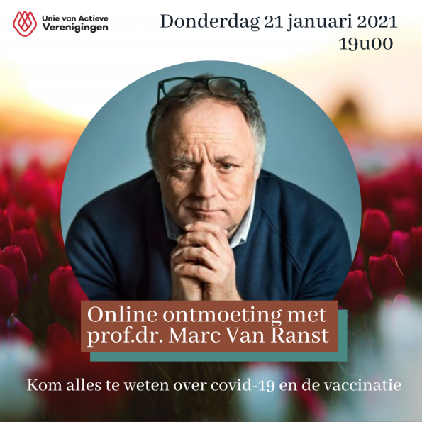 Online ontmoeting met prof.dr. Marc Van Ranst