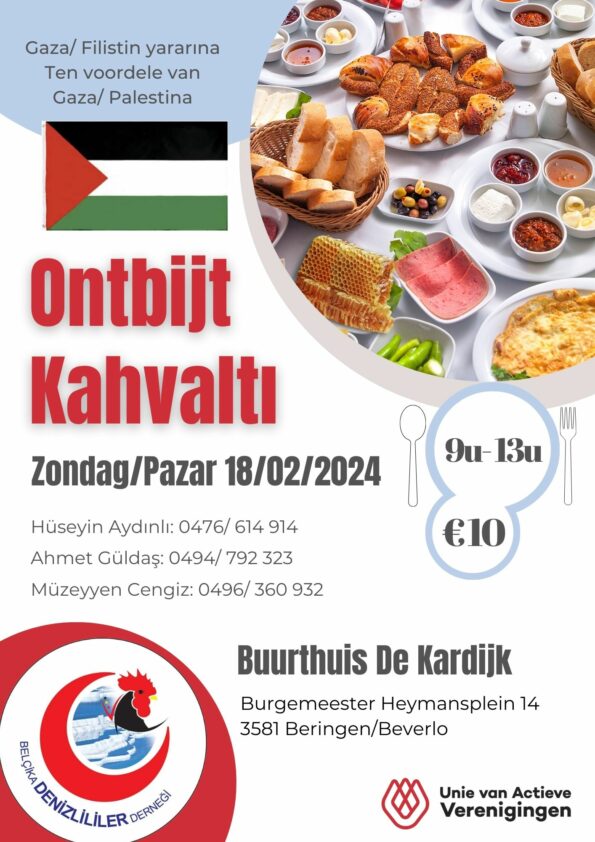 Ontbijt ten voordelen van Gaza- Palestina