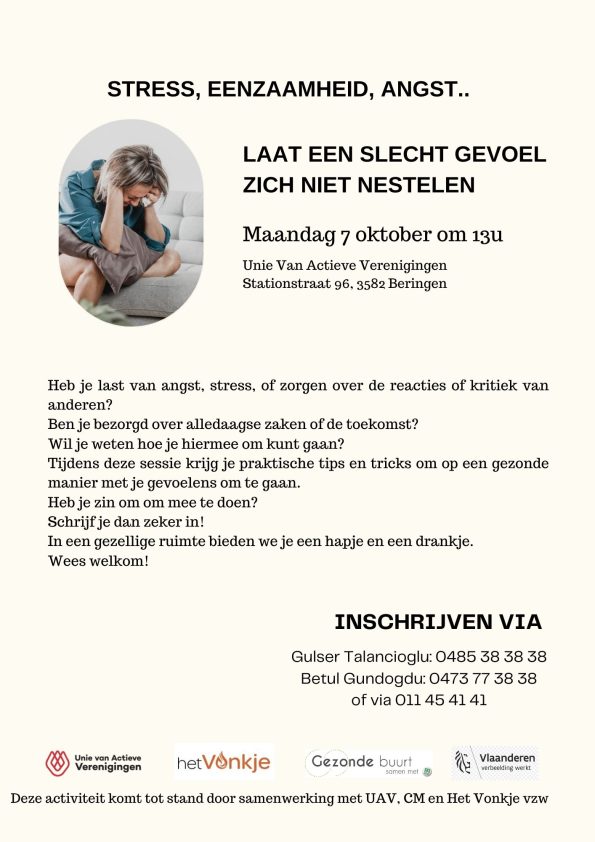 Laat je gevoel niet nestelen