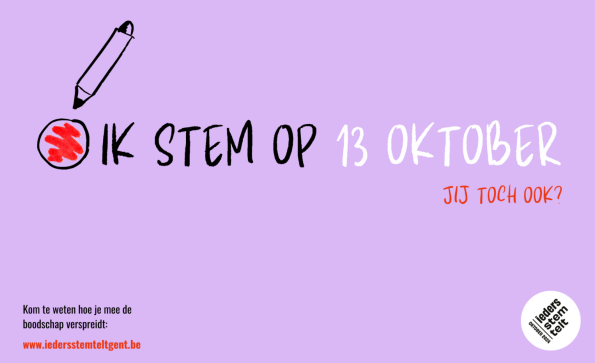 Ieder stem telt. Iedereen naar de stembus
