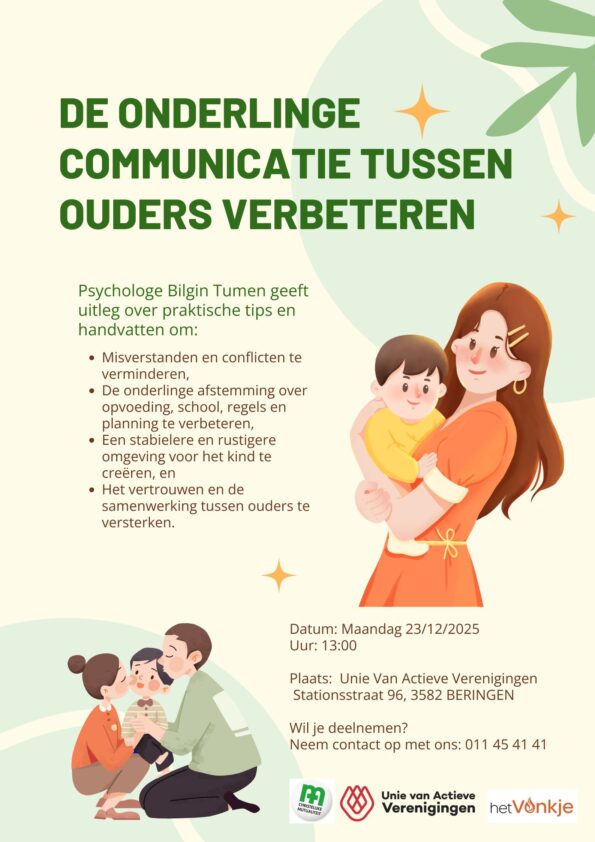 Onderlinge communicatie tussen ouders verbeteren